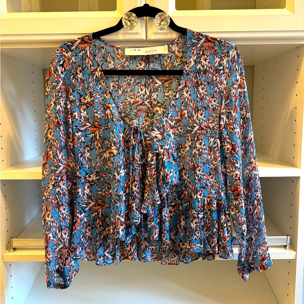 IRO Gosh Peasant Blouse: Size EU 36 US 4 (S)